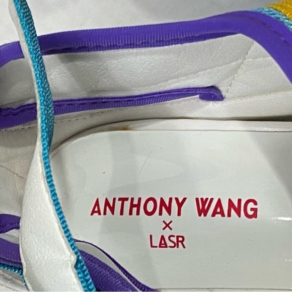 ANTHONY WANG Rainbow Cranberry Platform Sandals - Picture 11 of 13